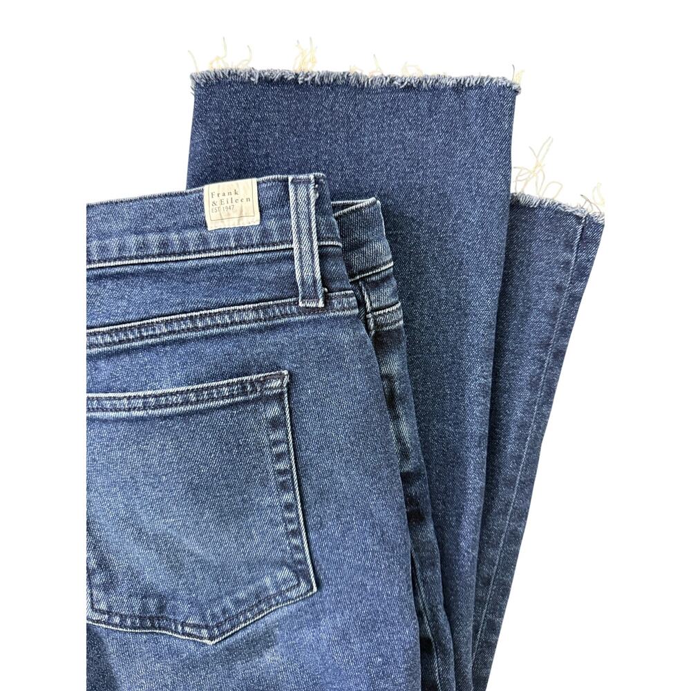 Frank & Eileen Cork Everyday Jean Rinse Cropped Raw Hem Straight Size 32 Classic - Picture 8 of 16